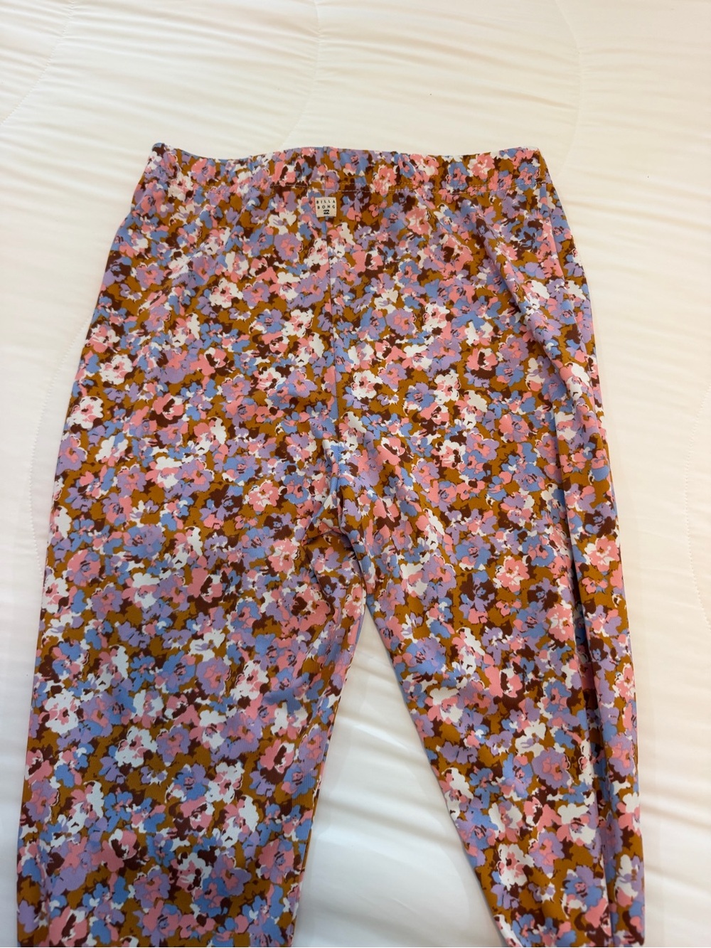Billabong Women Floral Print Pink & Purple leggings
